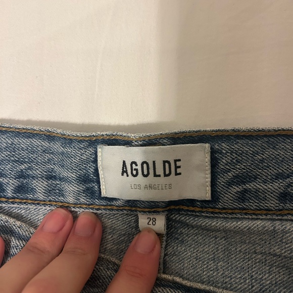 Agolde Criss-Cross Jeans in Eternal - Picture 3 of 4